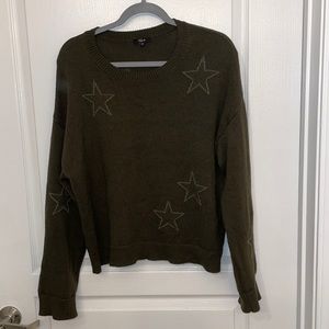 Rails Green Star Sweater